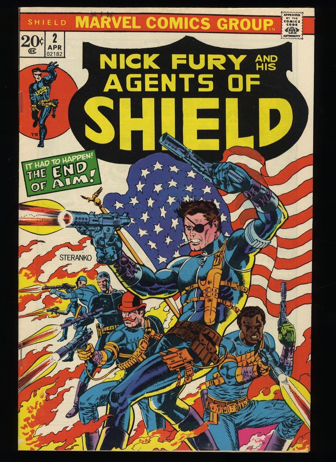Shield (Nick Fury and His Agents of SHIELD) #2 NM 9.4 Marvel 1973