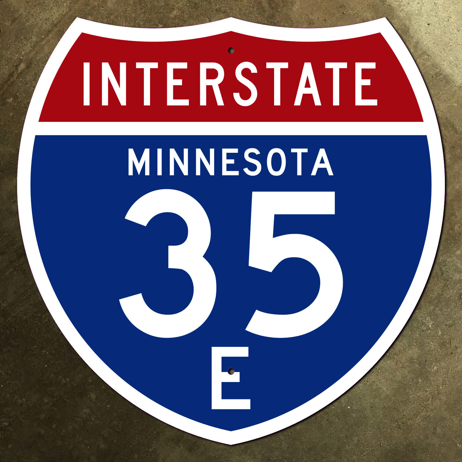 Minnesota interstate route 35E highway marker road sign 18x18 St. Paul suffix