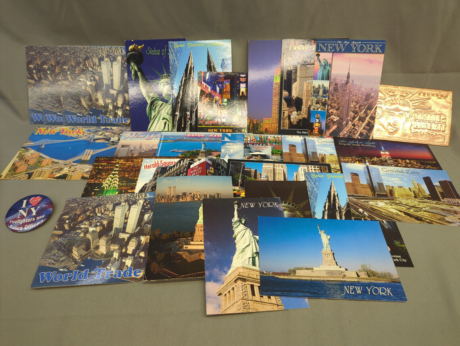 New York City 1990's Post Card Collection Statue Liberty Trade Center Unposted