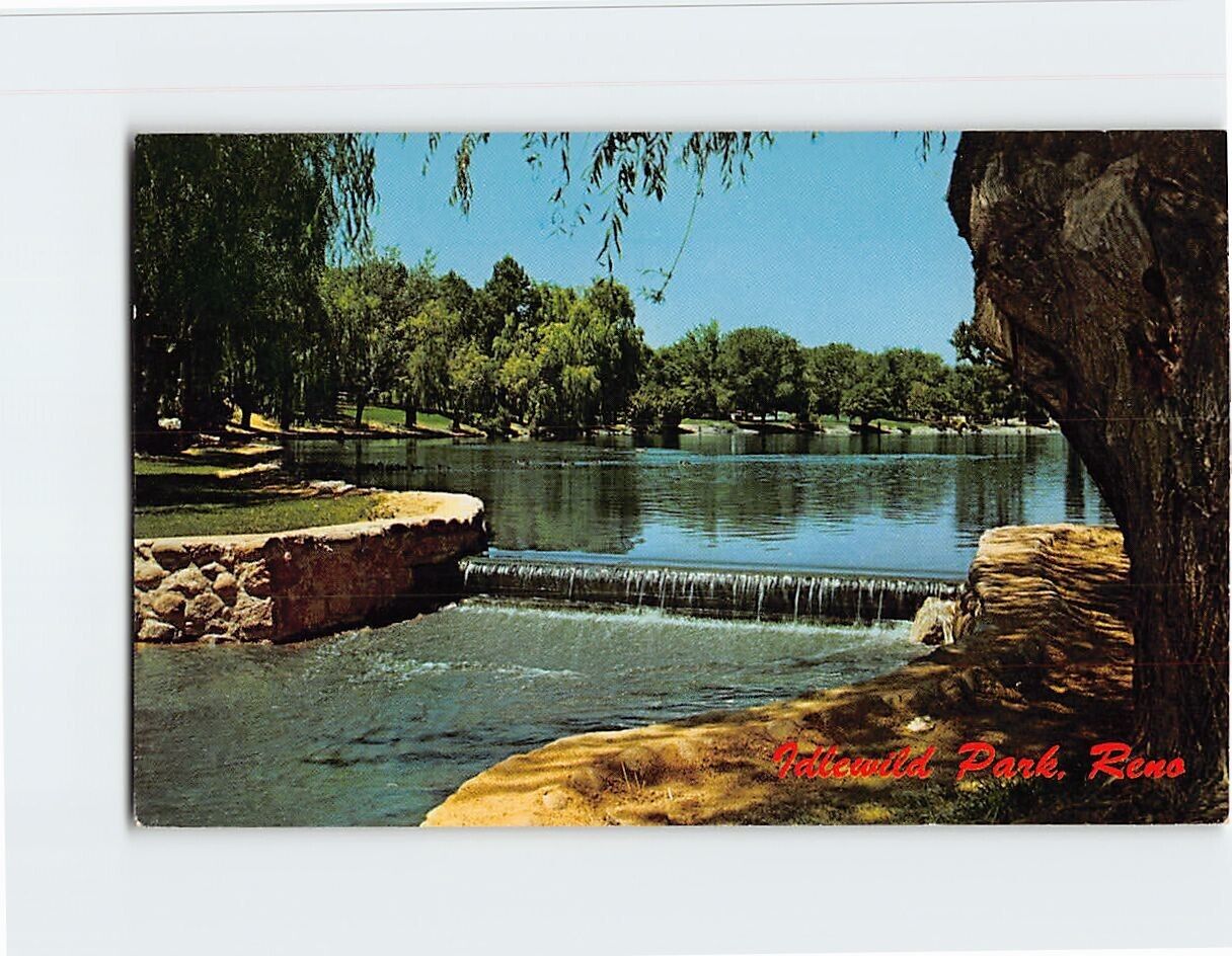Postcard Scene in Idlewild Park Reno Nevada USA