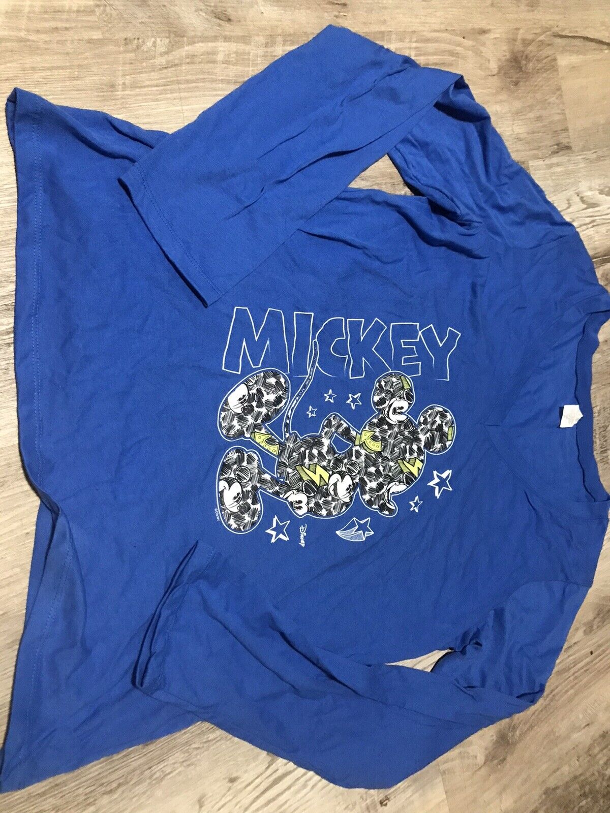 Disney Mickey Mouse Extra Large XL Graphic T-Shirt Long sleeve Woman’s Dark Blue