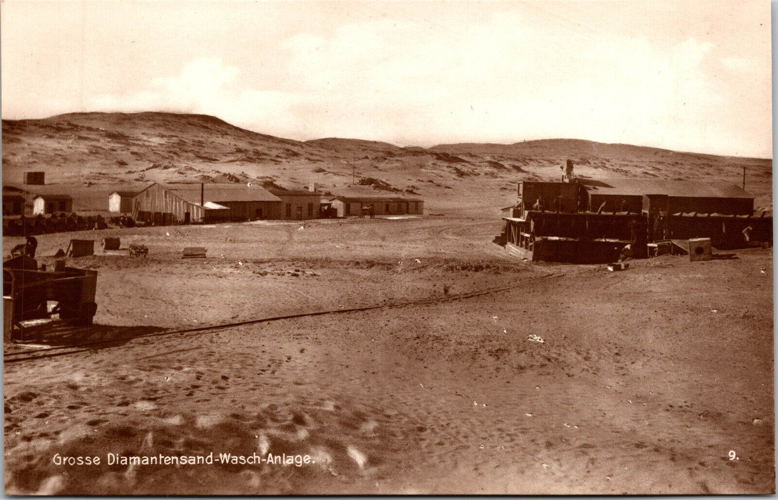 1910\'s Diamond Sand Washing Plant SW Africa Trinks-Bildkarte Postcard RPPC