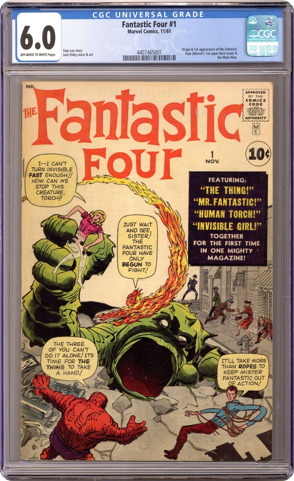 Fantastic Four #1 CGC 6.0 1961 4407465001 1st app. Fantastic Four