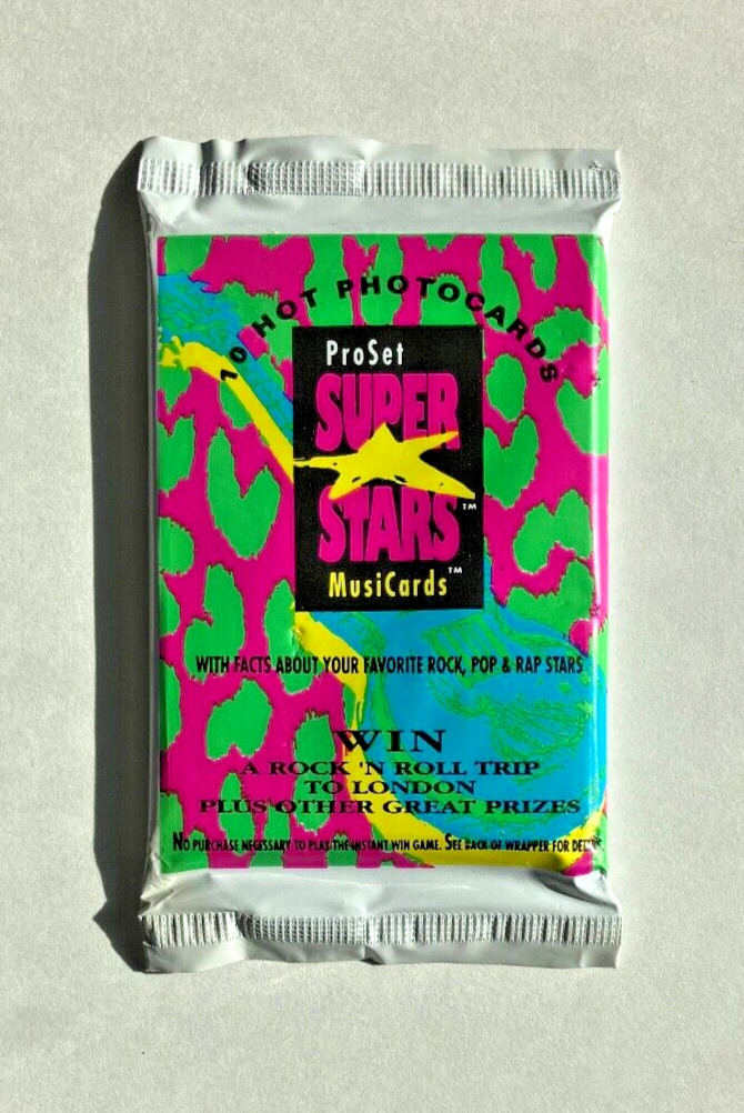 1991 Proset - Super Stars - Rock, Pop & Rap Trading / MusiCards - Factory Sealed