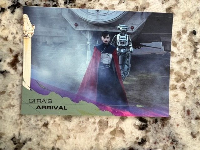 2018 TOPPS SOLO A STAR WARS STORY SILVER PARALLEL CARD QI\'RA\'S ARRIVAL #70