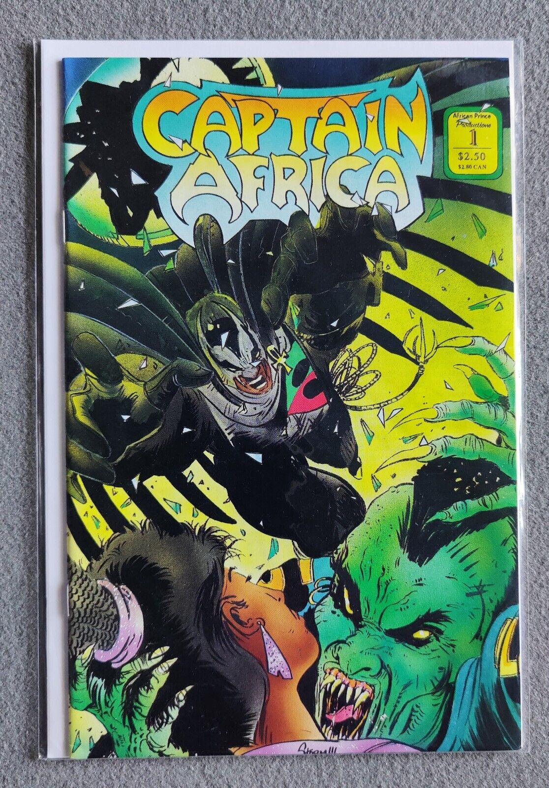 Captain Africa #1 African Prince Prod. 1992 VERY HTF 1st app of Captain Africa