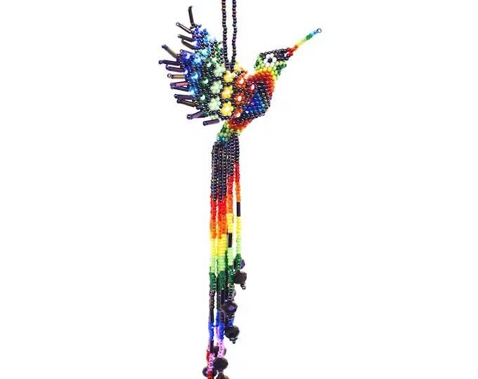Hummingbird Beaded Ornamental Figurine,  - FAST SHIPPING