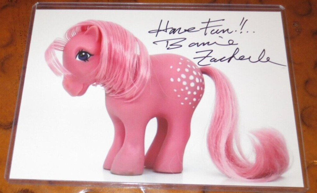 Bonnie Zacherle signed autographed photo Original creator My Little Pony toy