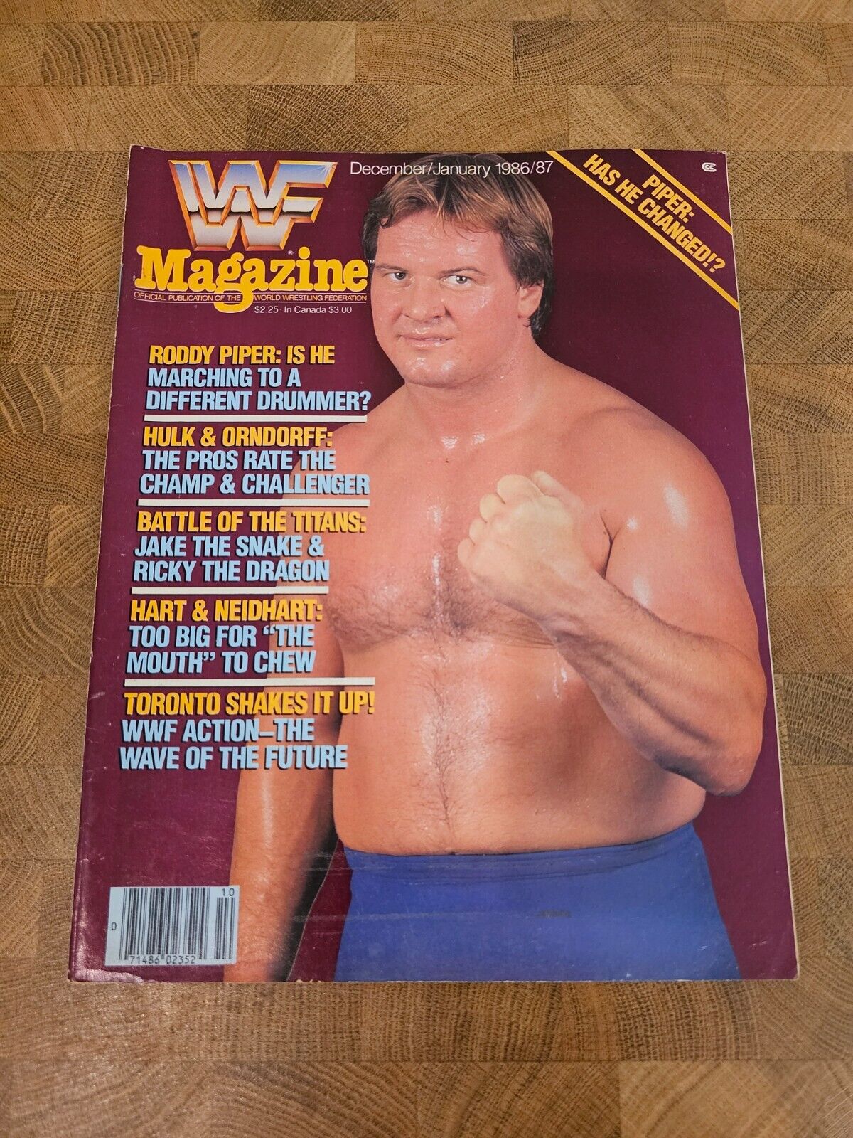 WWF Magazine December/January 1986/87 Rowdy Roddy Piper WWE