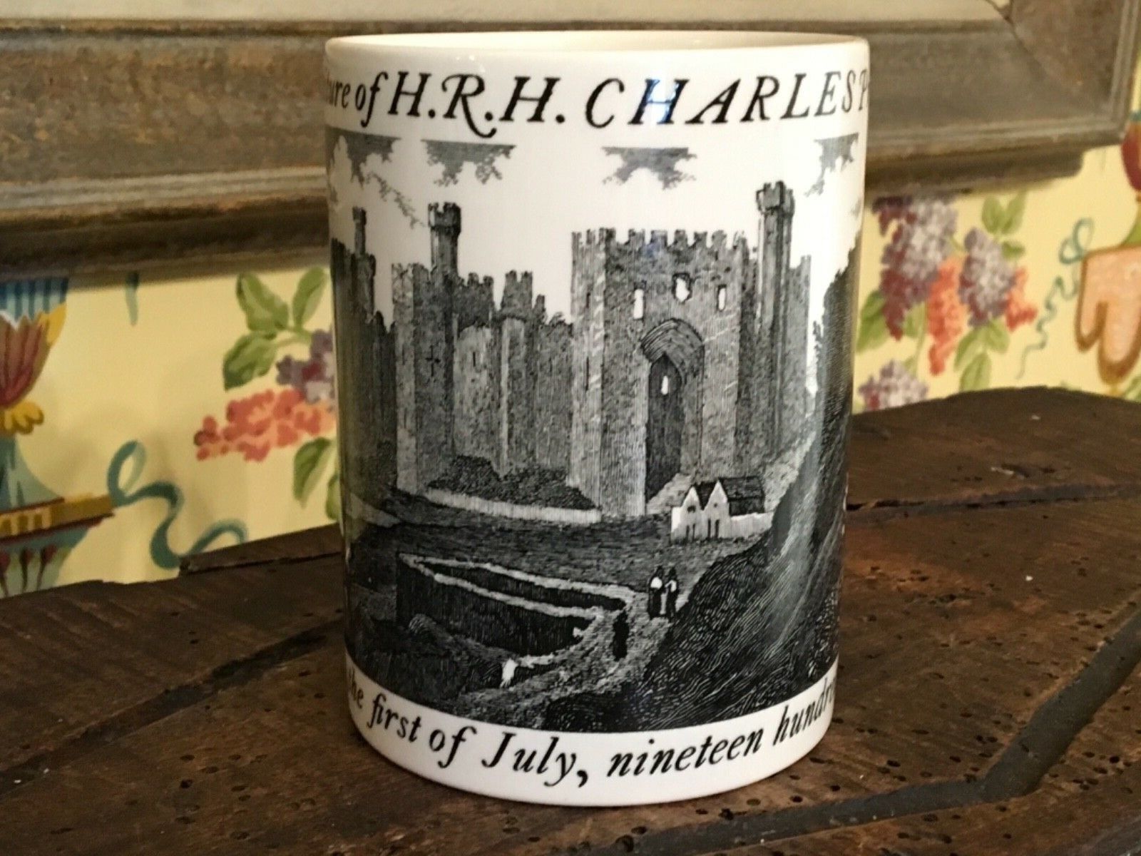 Vintage English Commemorative Wedgwood Mug Investiture HRH Prince Charles Wales