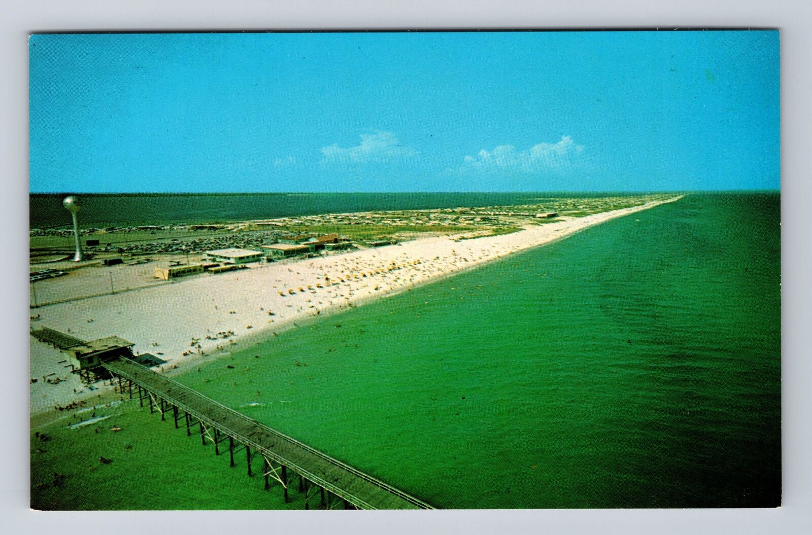 Pensacola FL-Florida, Pensacola Beach, Gulf of Mexico, Vintage Postcard