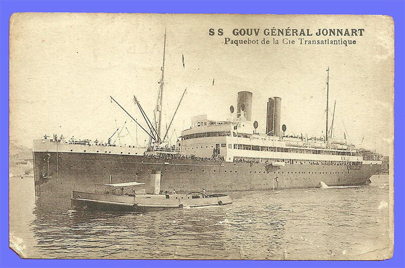 CPA- SS GOUV General Jonnart - Transatlantic Company Ship