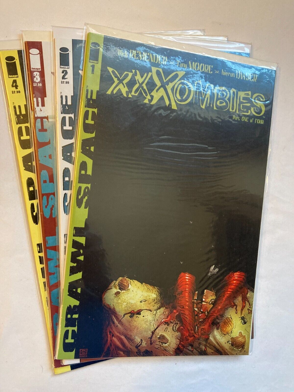 XXXOMBIES comic (2007, Image) #1-4 full run #1 is Tony Moore variant All (NM-)