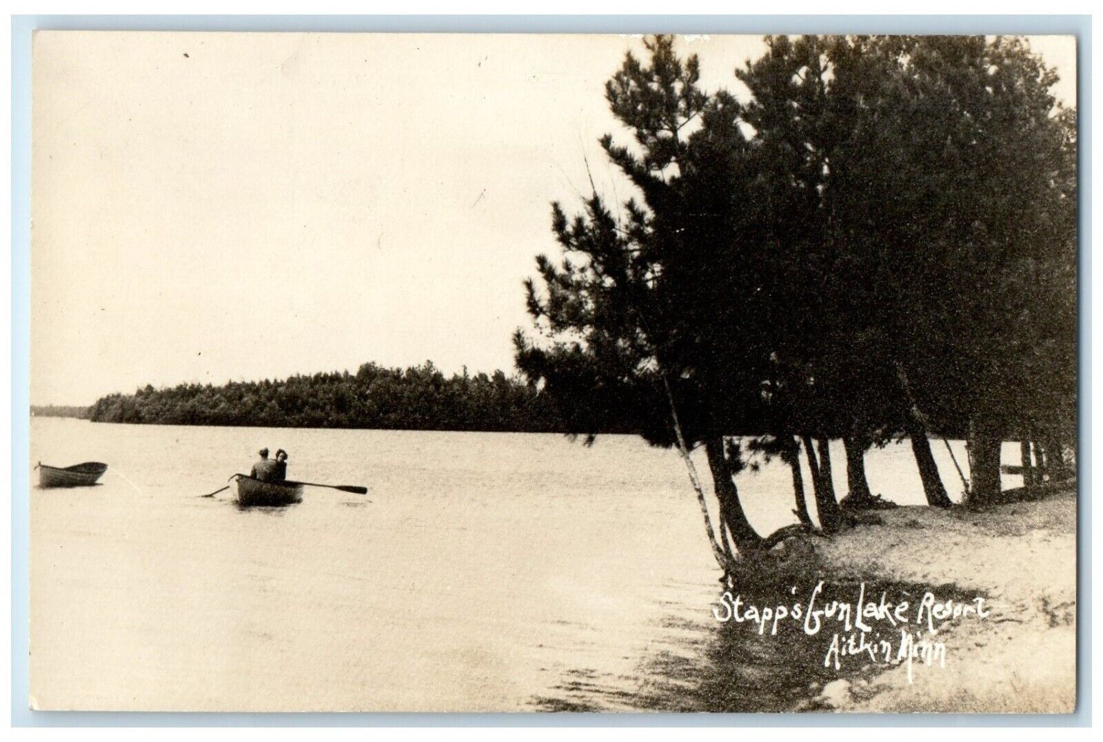 c1940\'s Stapps Fun Lake Resort Aitkin Minnesota MN RPPC Photo Vintage Postcard