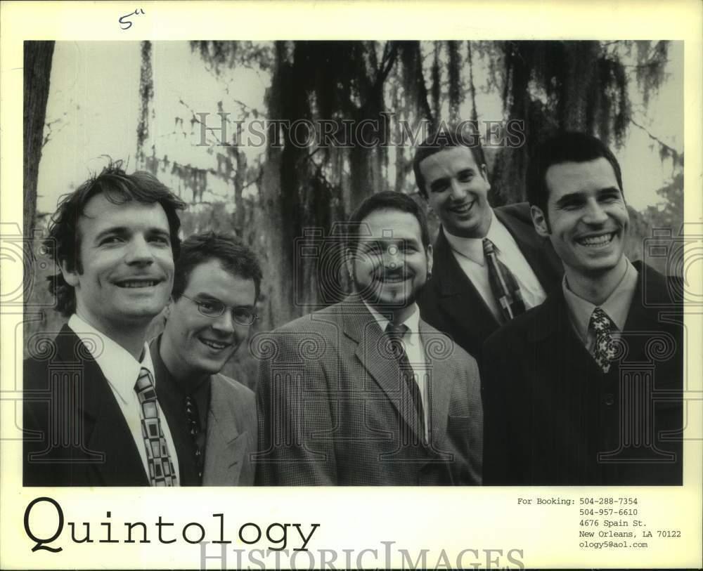 1999 Press Photo Singing group Quintology - nop68893