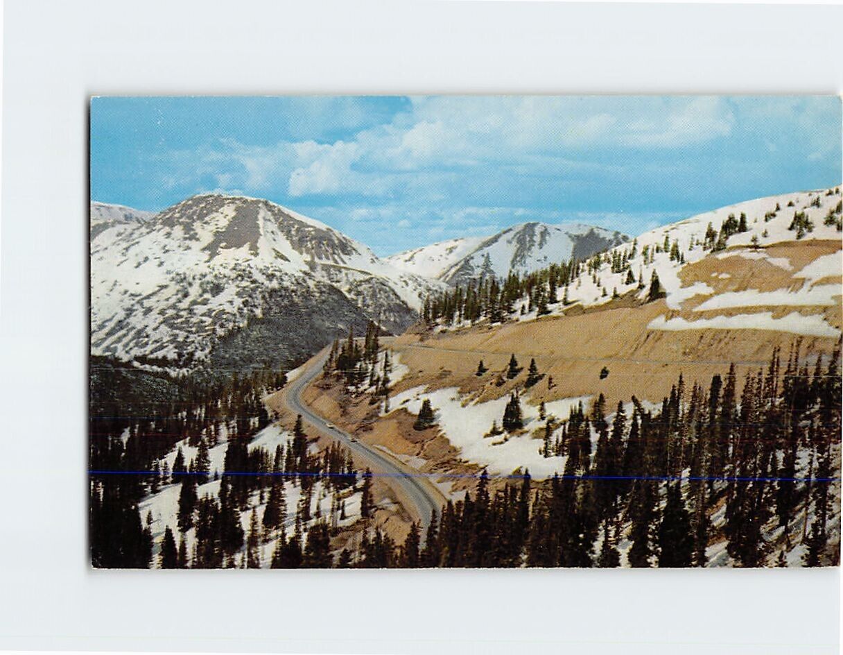 Postcard Scenic Loveland Pass Snowcapped Peaks of the Rockies Colorado USA