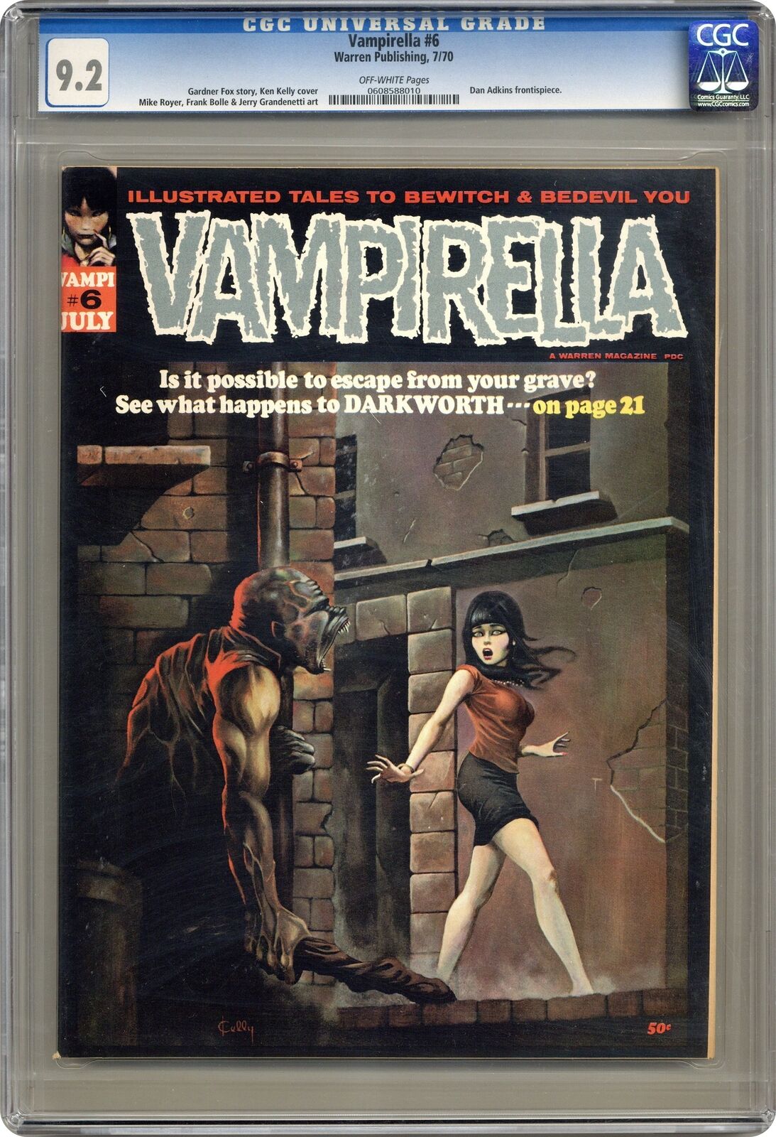 Vampirella #6 CGC 9.2 1970 0608588010