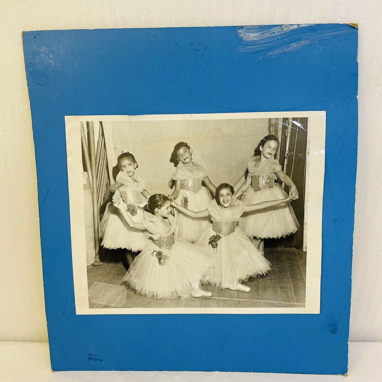 1950s Photo African American Girls Ballerinas Mosely Philadelphia 8x10 Mounted