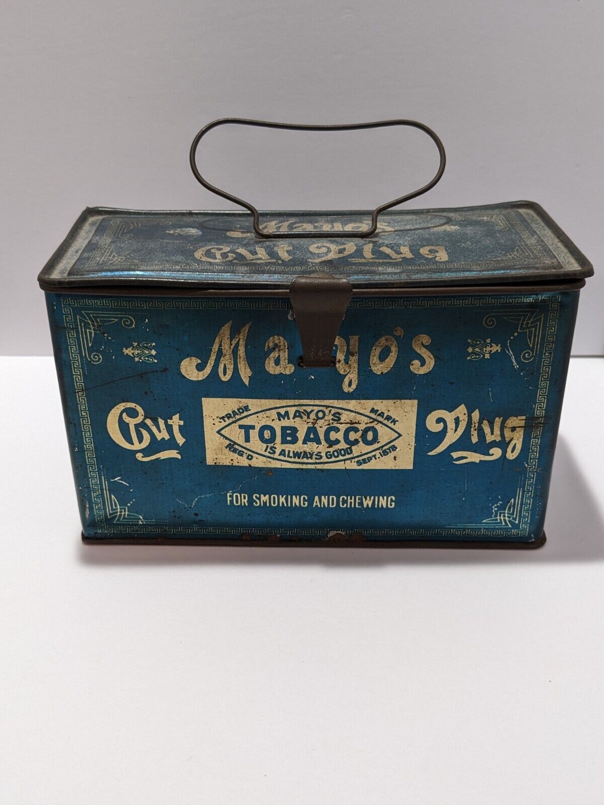 Antique Mayo\'s Cut Plug Tobacco Tin Box