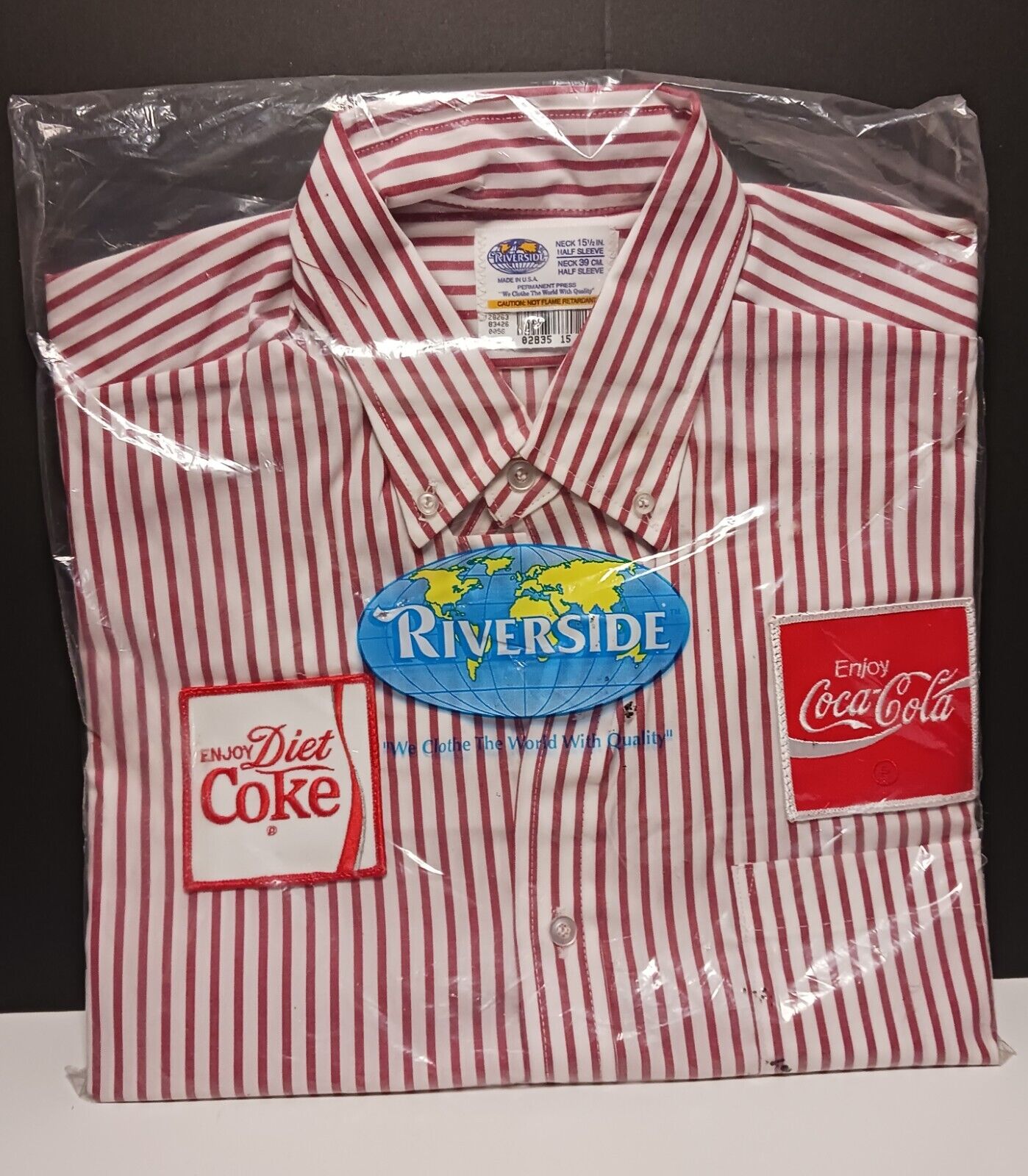Vintage, Coca-Cola Uniform Shirt, Brand New, 15-1/2 inch Neck, Half Sleeve