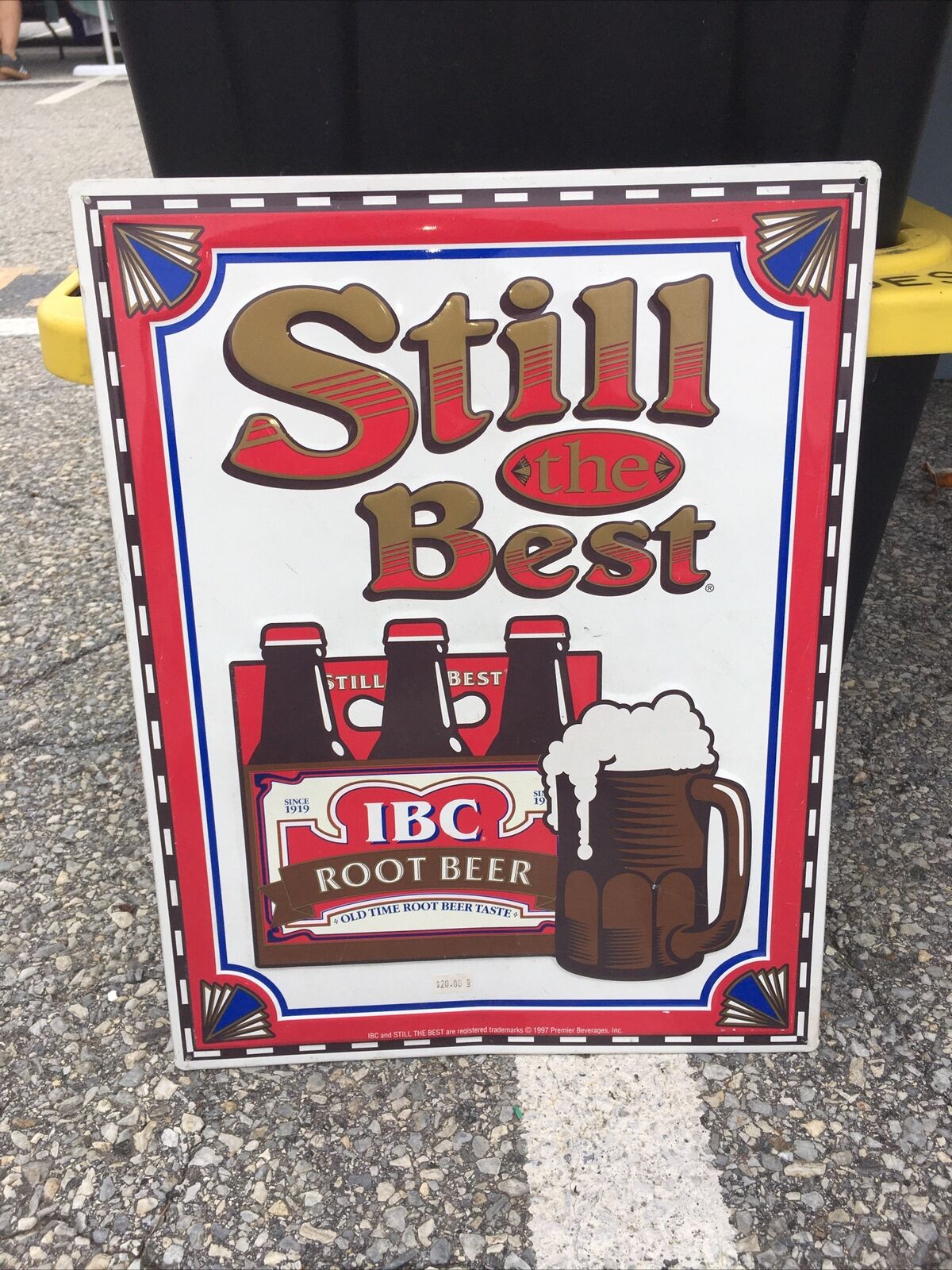Rare Metal Sign/IBC Root Beer Still The Best Rustic Vintage Sign 1997