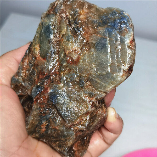 720g  Natural Unheated Blue Sapphire Corundum Facet Rough Specimen  z500