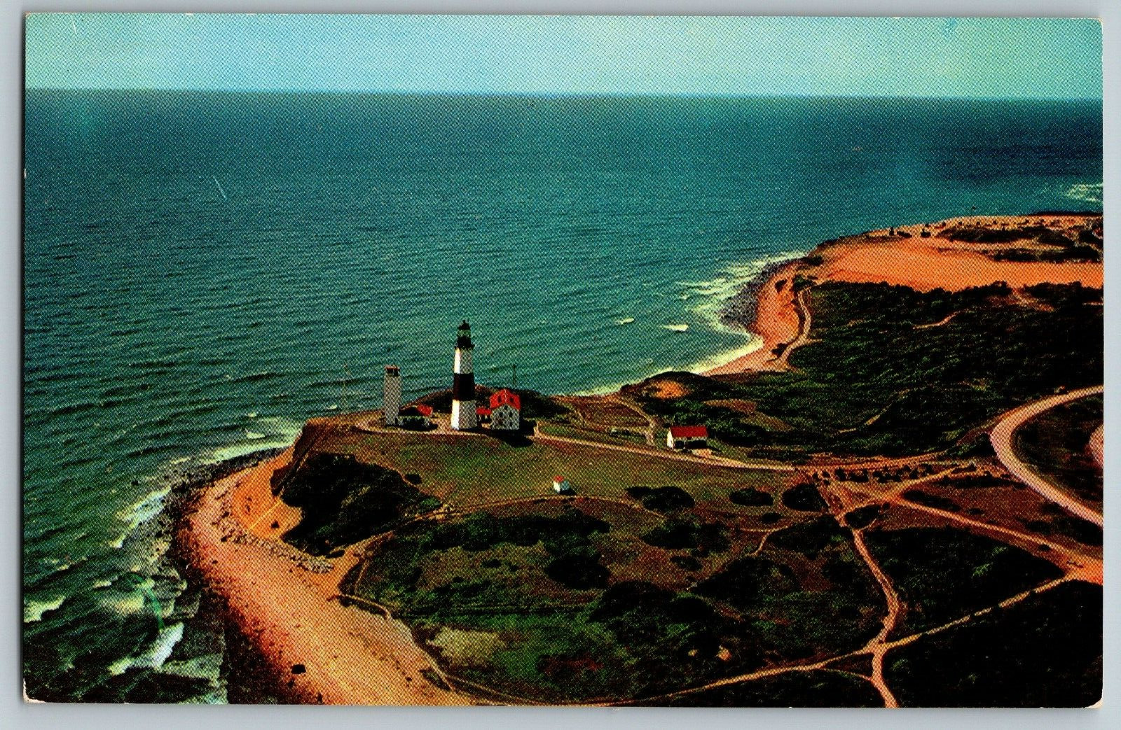 Long Island Montauk Point Lighthouse - Vintage Postcard - Unposted