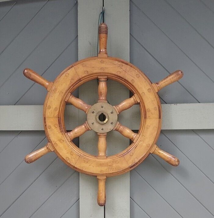 Brower 17028 Navy Ships Wheel, ww2 Pt Boat ? 24 Inch