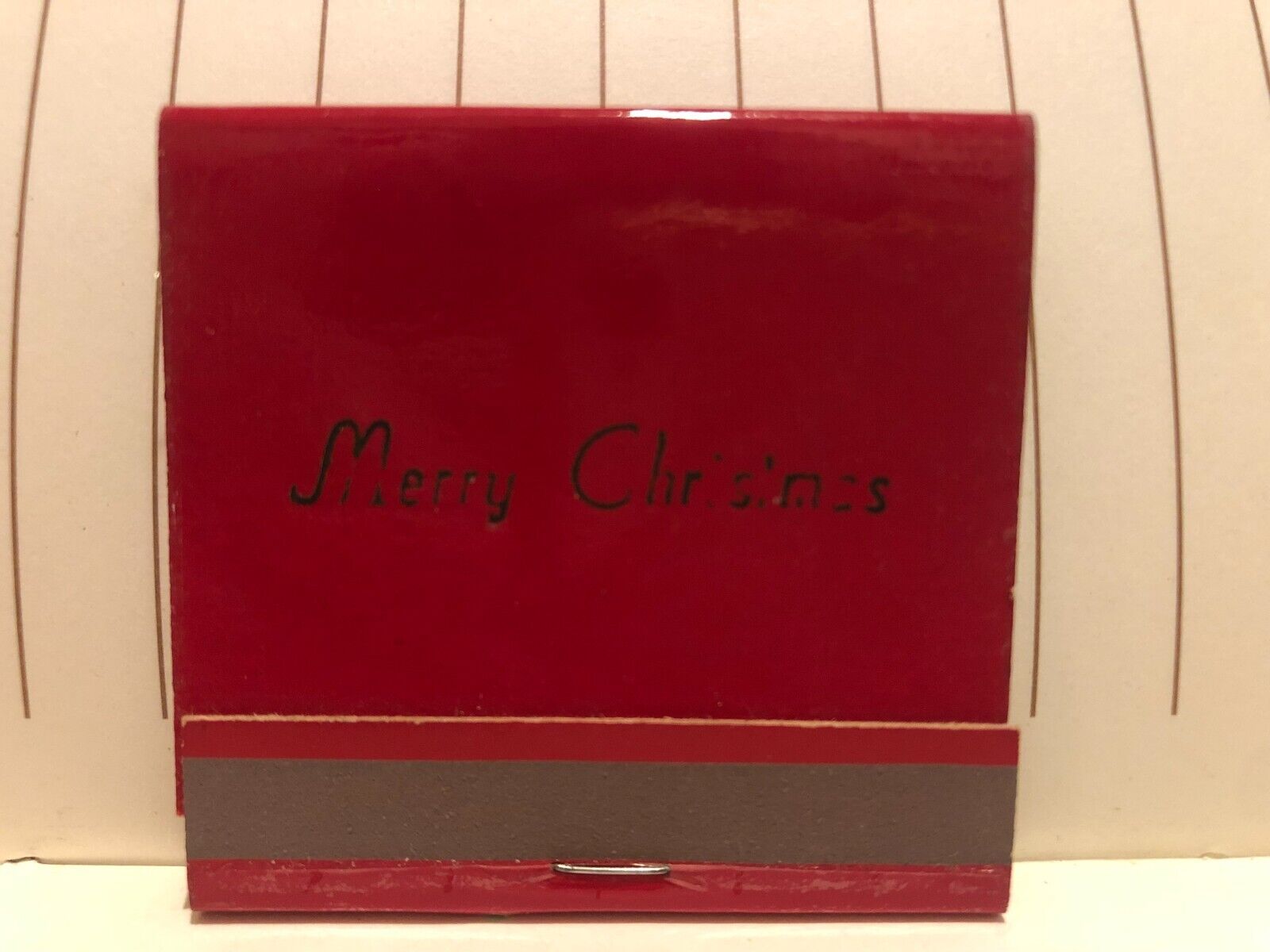 Vintage  unused matchbook Merry Christmas Lincoln, Mercury, Comet 