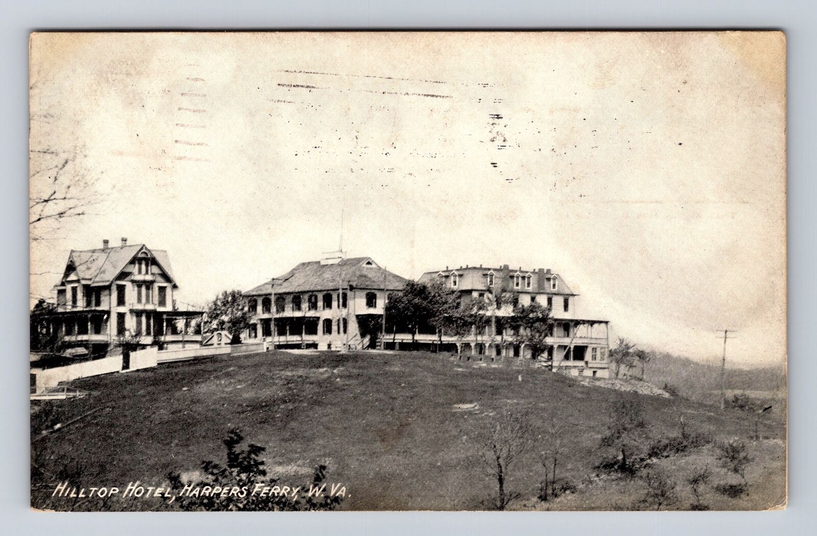 Harpers Ferry WV-West Virginia Hilltop Hotel Advertising, Vintage c1907 Postcard
