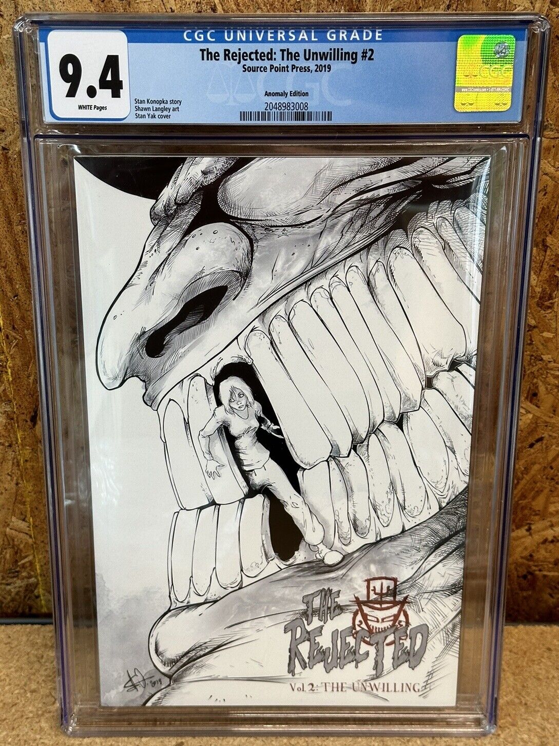 THE REJECTED VOL 2 THE UNWILLING STAN YAK TRADE DRESS VARIANT CGC 9.4 LTD 50
