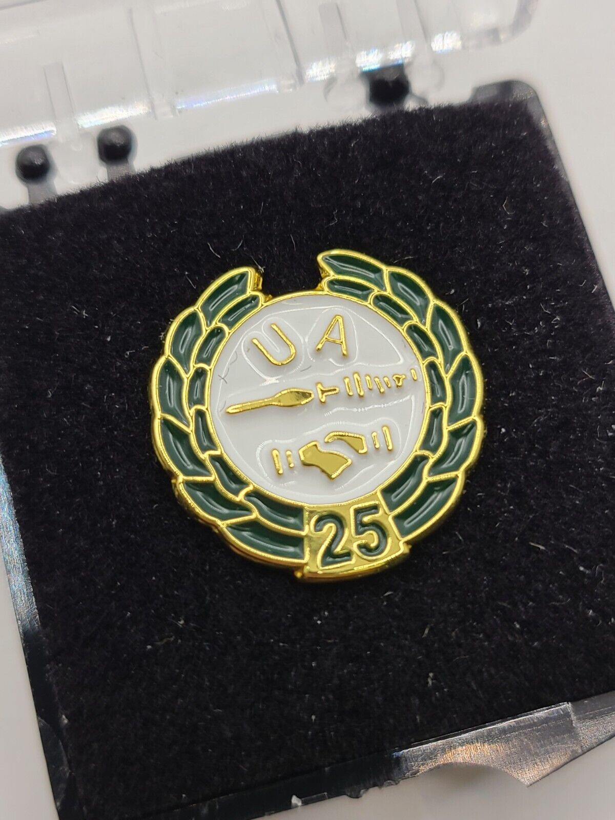 Vintage United Association UA Plumbers Union 25 Year Member Award Pin