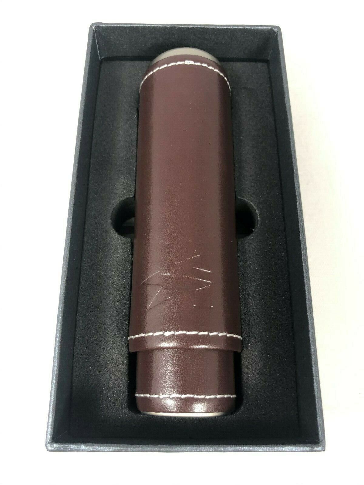XiKAR Envoy Leather Cigar Travel Case - Single - Cognac -  Gift Boxed - 241CN