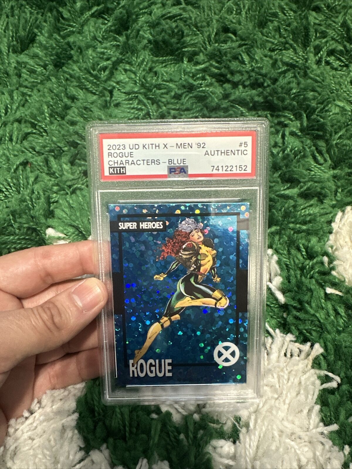 2023 UD Kith x Asics X- Men 92 Rogue Blue #5 PSA Graded Card 1 Of 50