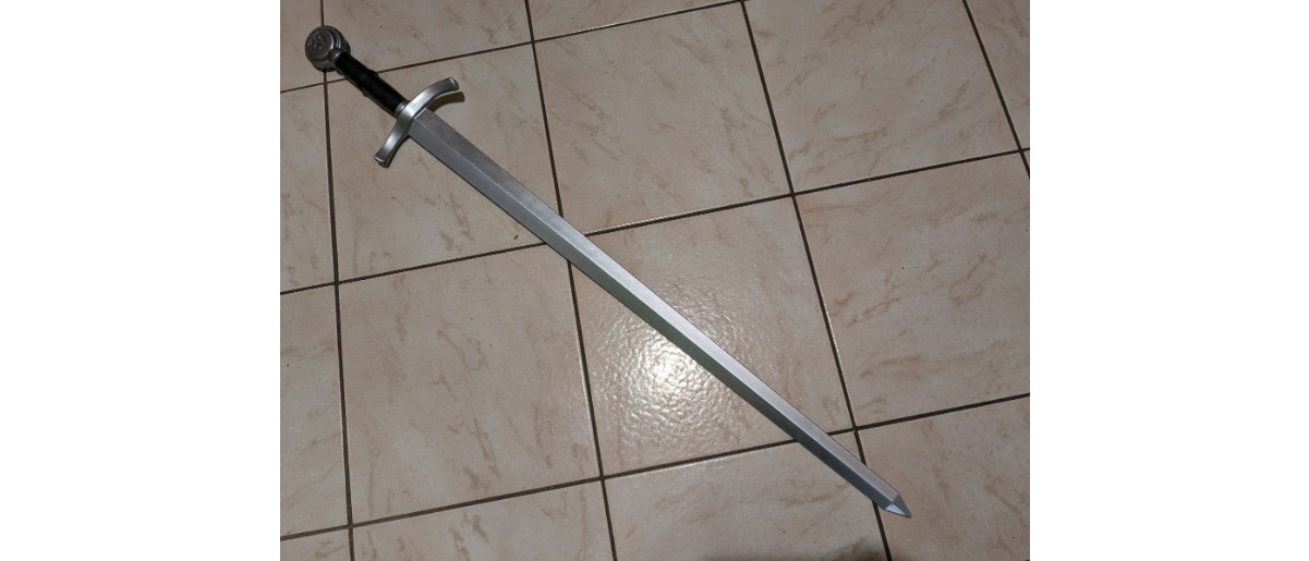 Polyurethane foam medieval knights arming sword