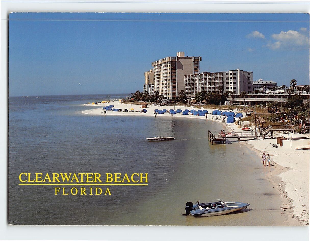 Postcard Pristine Beach Clearwater Beach Clearwater Florida USA