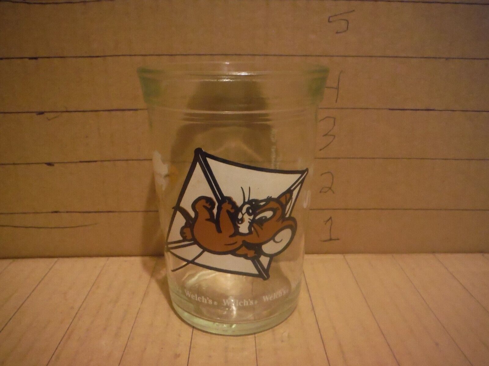 vintage 1990 welch\'s tom & jerry glass