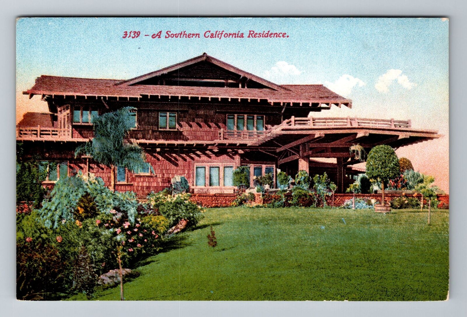 CA-California, A Southern Residence, Vintage Postcard