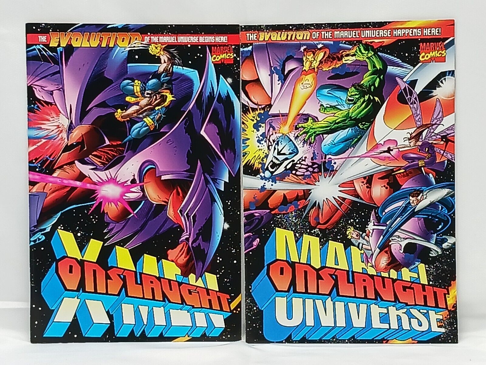 Onslaught X-Men & Onslaught Marvel Universe Comic Book Lot of 2 (1996, Marvel)