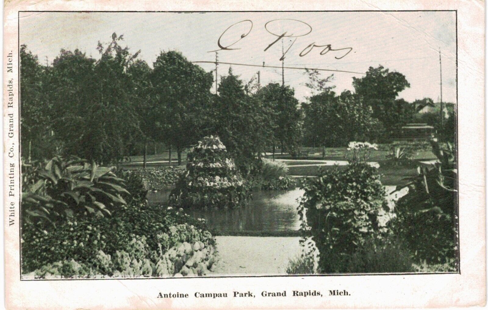 Grand Rapids  Antoine Campau Park Photographic 1907
