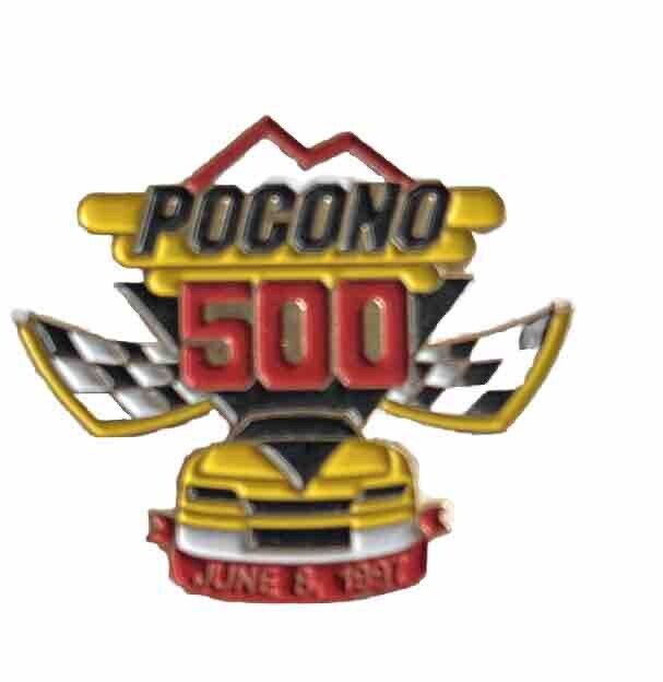 1997 Pocono 500 NASCAR Raceway Long Pond Pennsylvania Race Racing Lapel Hat Pin