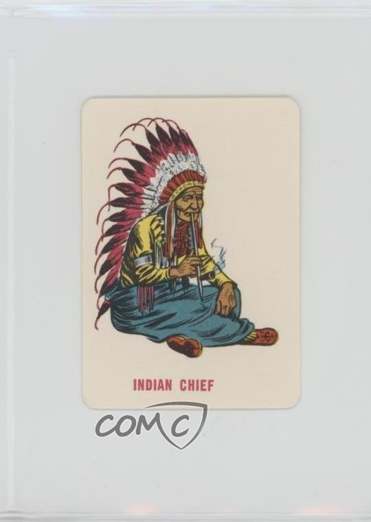 1967 Ed-U-Cards Cowboys and Indians Mini Indian Chief #14 0w6