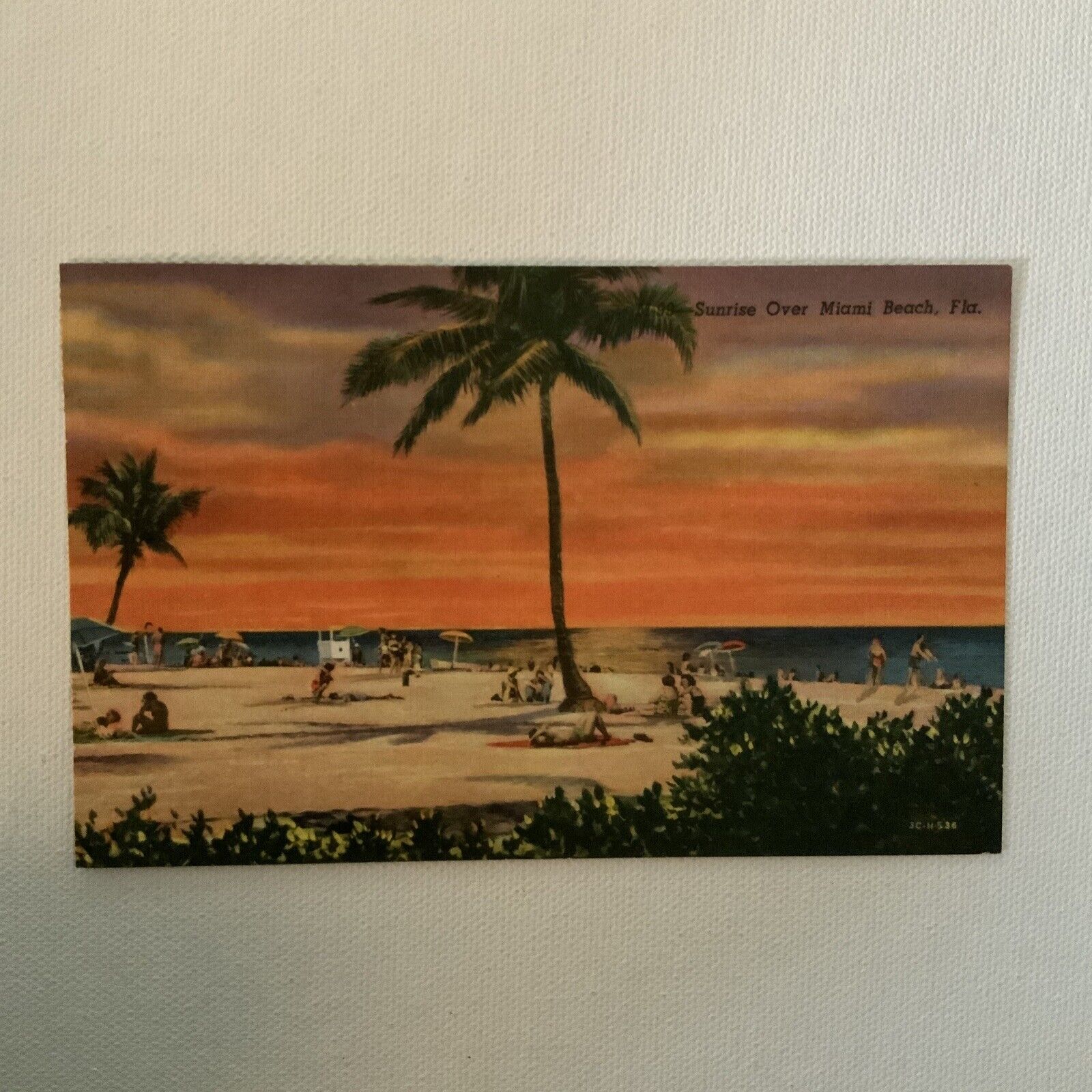 M-99- Sunrise Over Miami Beach, Florida…Posted 1959