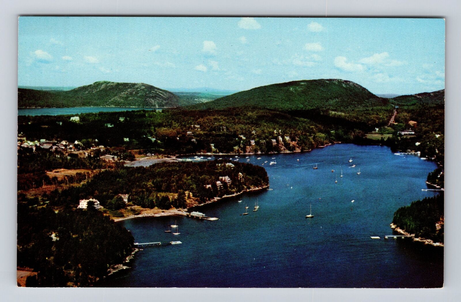 Mount Desert Island ME-Maine, Northeast Harbor, Antique Vintage Postcard