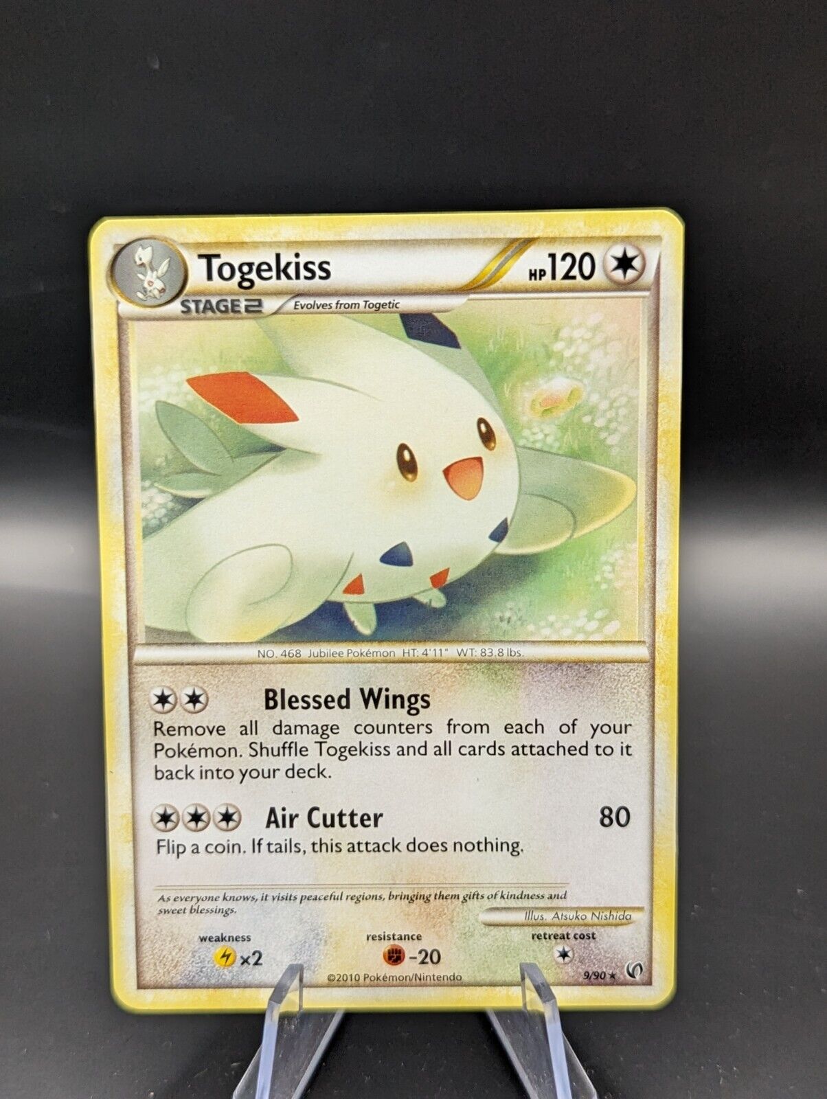 Togekiss 9/90 Rare HeartGold SoulSilver Undaunted Pokemon Card TCG
