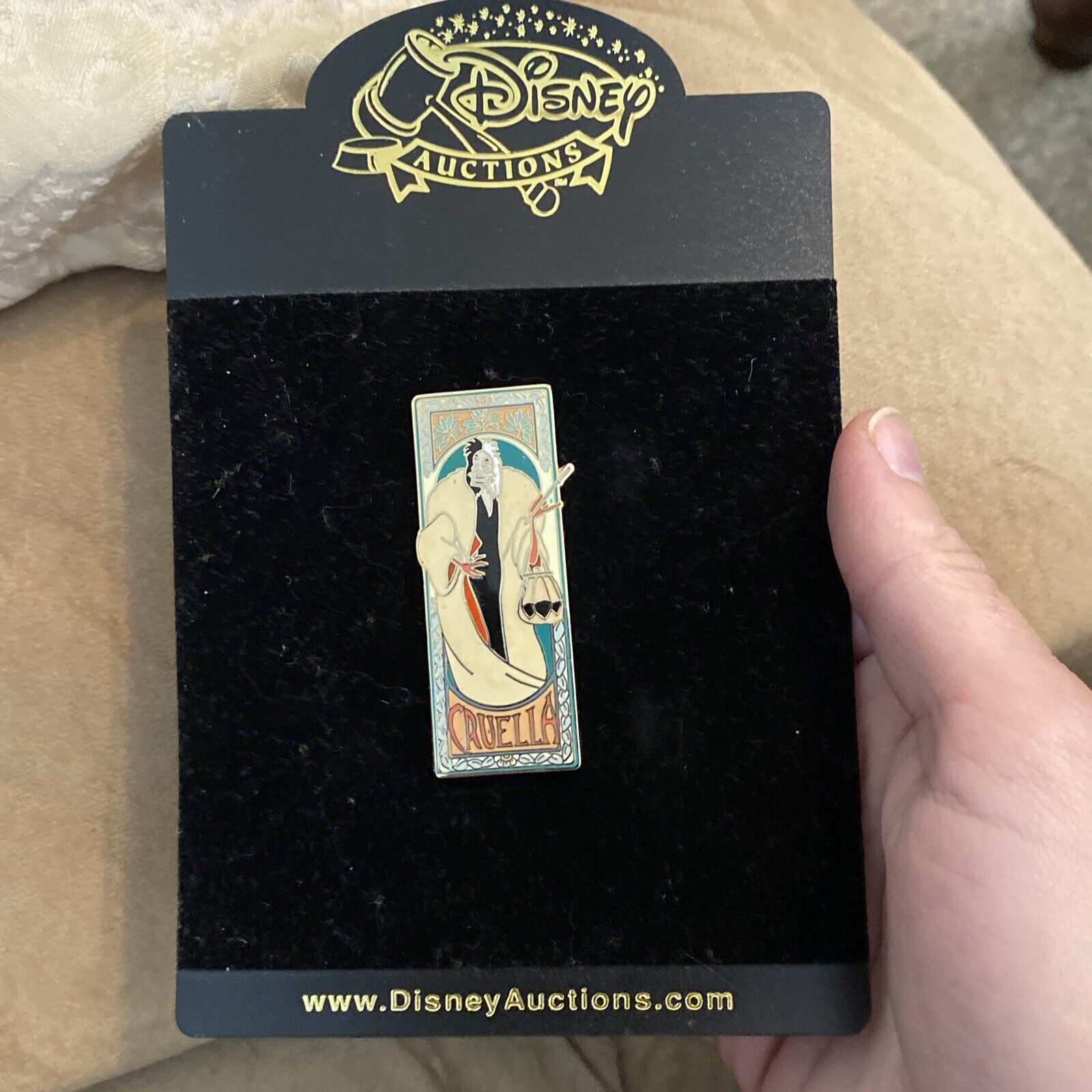 Pin 29639 Disney Auctions (P.I.N.S.) - Art Nouveau PIN (Cruella De Vil) LE 1500