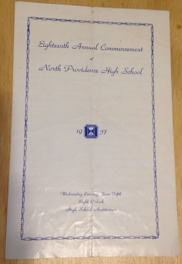 Eighteenth Annual Commencement of North Providence High School 1957 Program