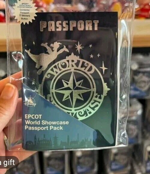 2024 Disney Parks Epcot World Showcase Figment Passport Pack Button & Stickers