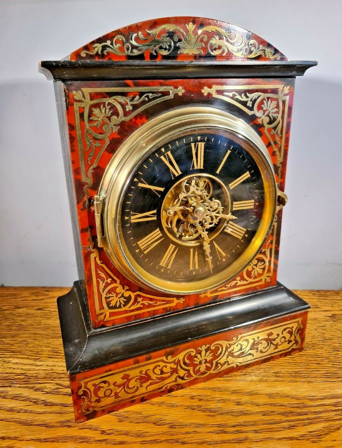 MAGNIFICENT 19TH CENTURY FRENCH BOULLE TIMEPIECE & MOVEMENT BY FARCOT c1865