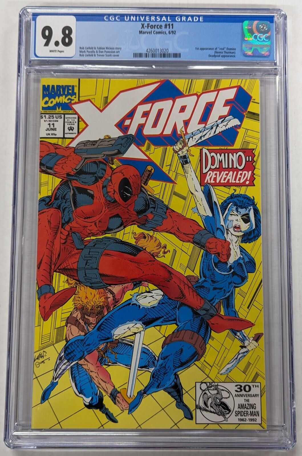 X-Force #11 CGC 9.8 1992 1st Appearance Of \